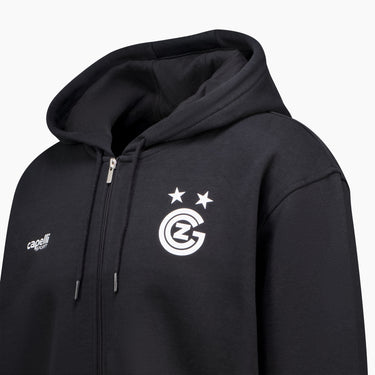GCZ - Zip Hoodie Baumwolle Schwarz